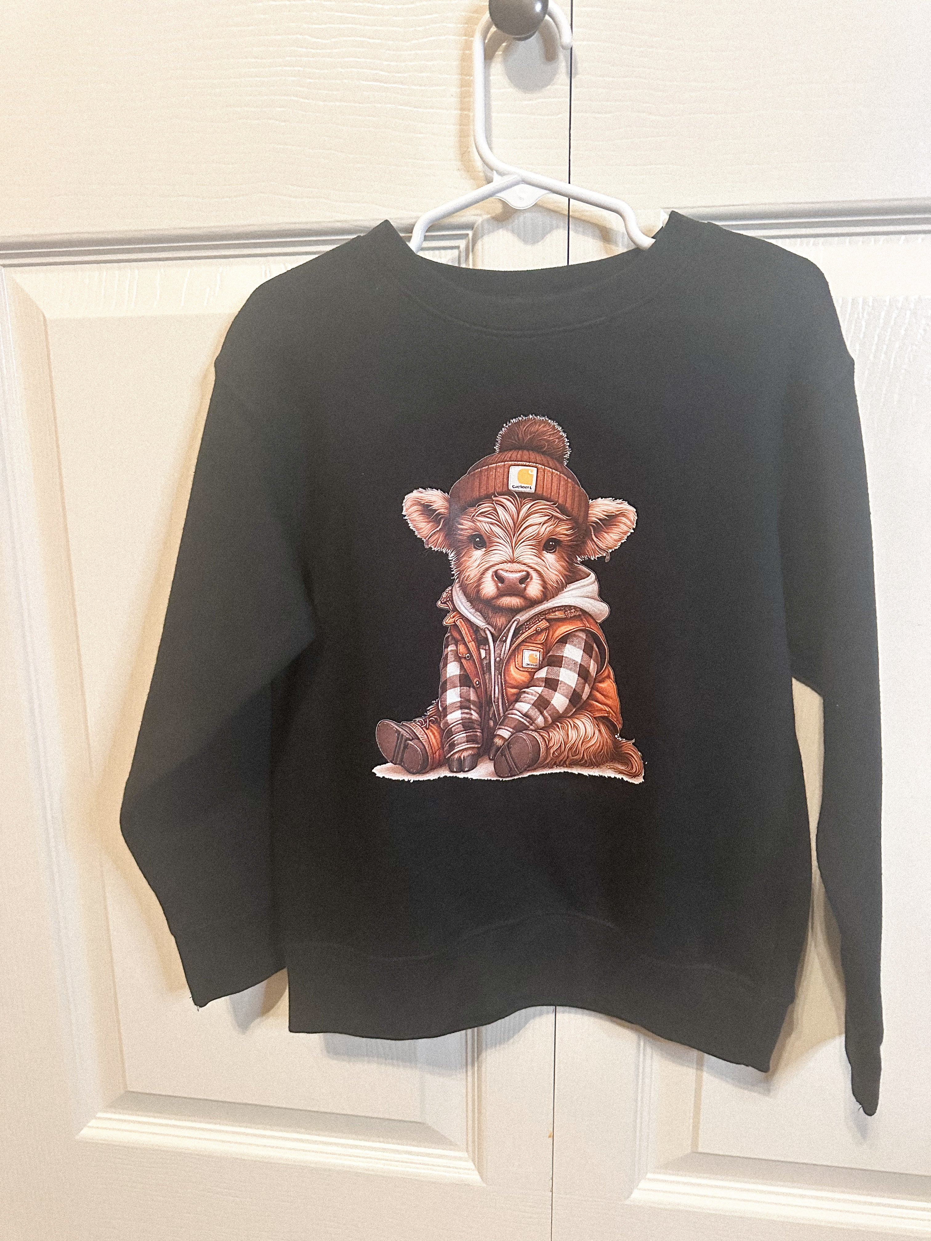Kids Cow Crewneck sz 5/6
