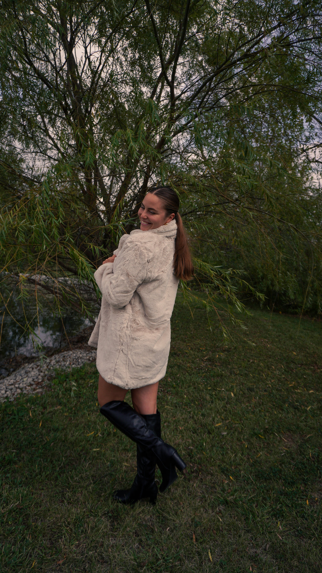 Maple Mist Faux Fur Coat