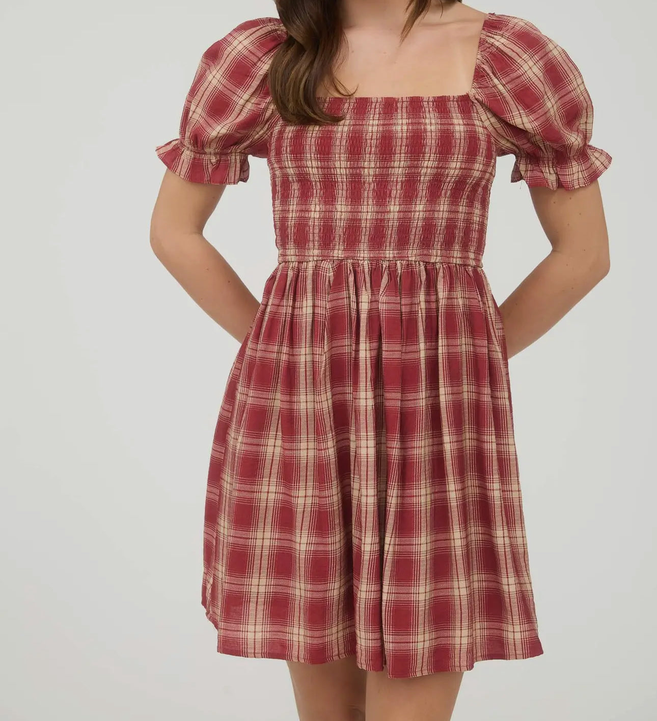 Harvest Heart Plaid Dress