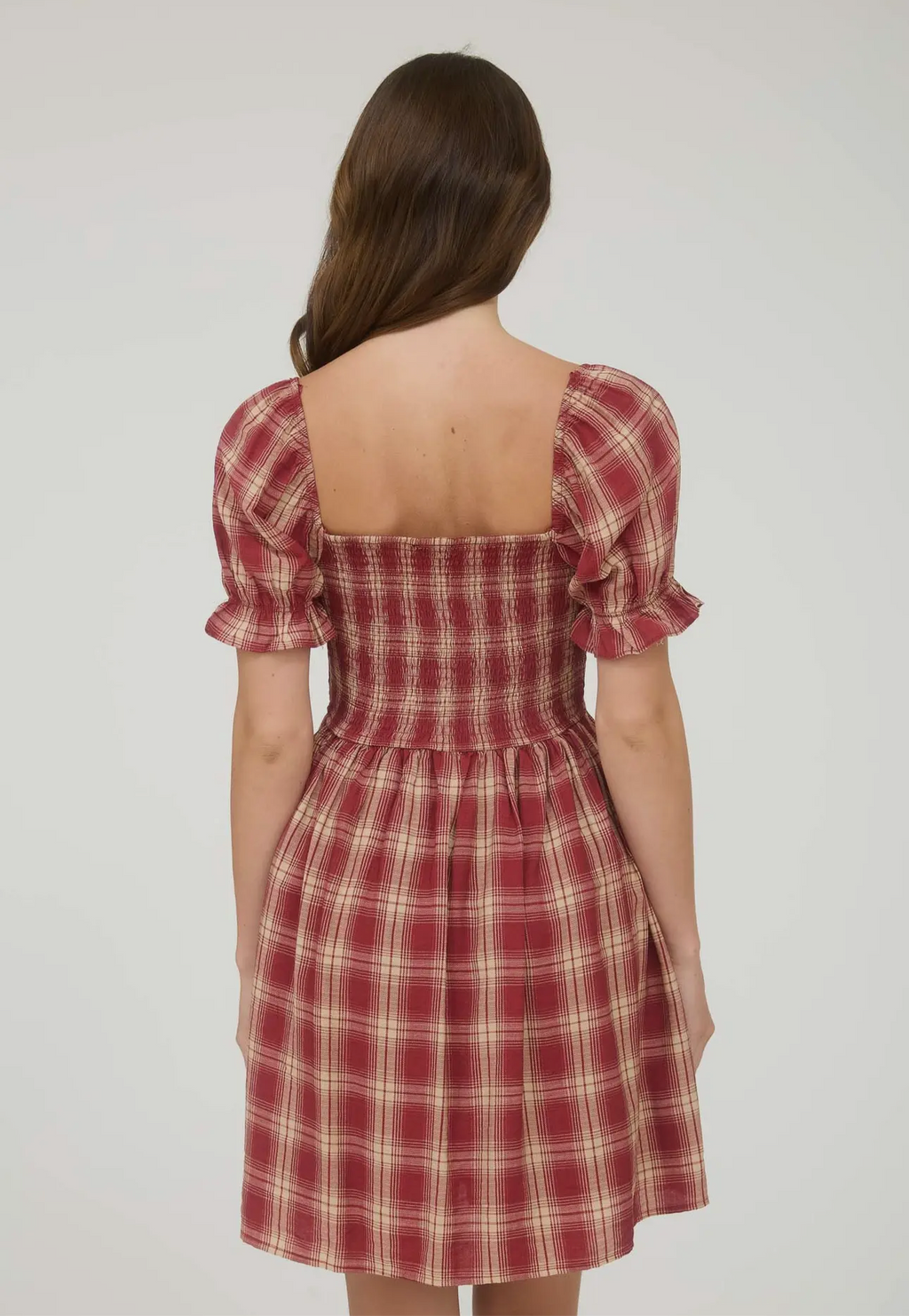 Harvest Heart Plaid Dress