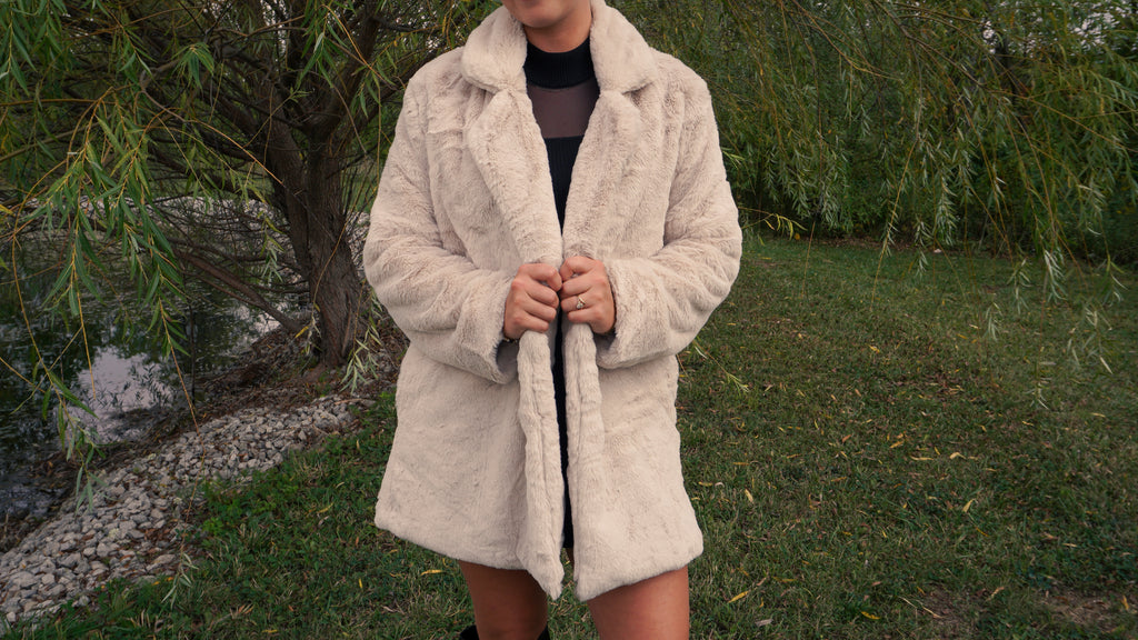 Maple Mist Faux Fur Coat