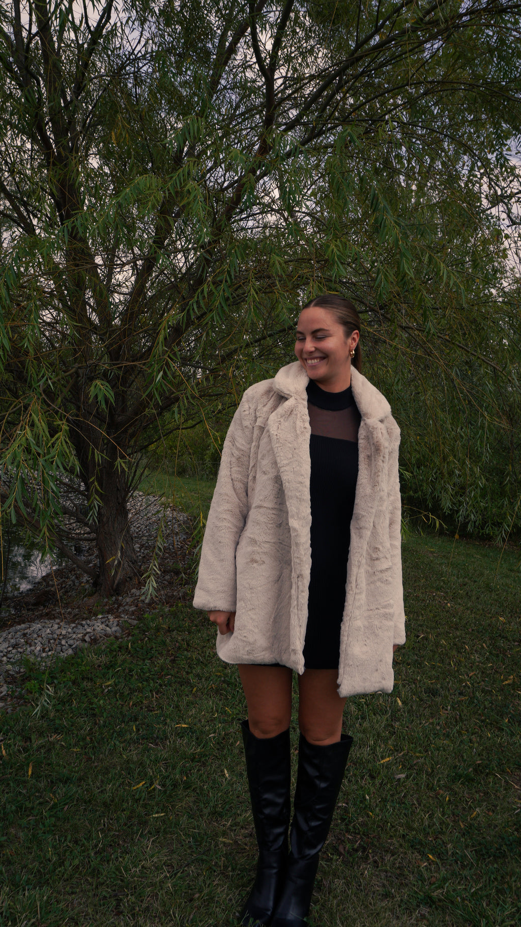 Maple Mist Faux Fur Coat