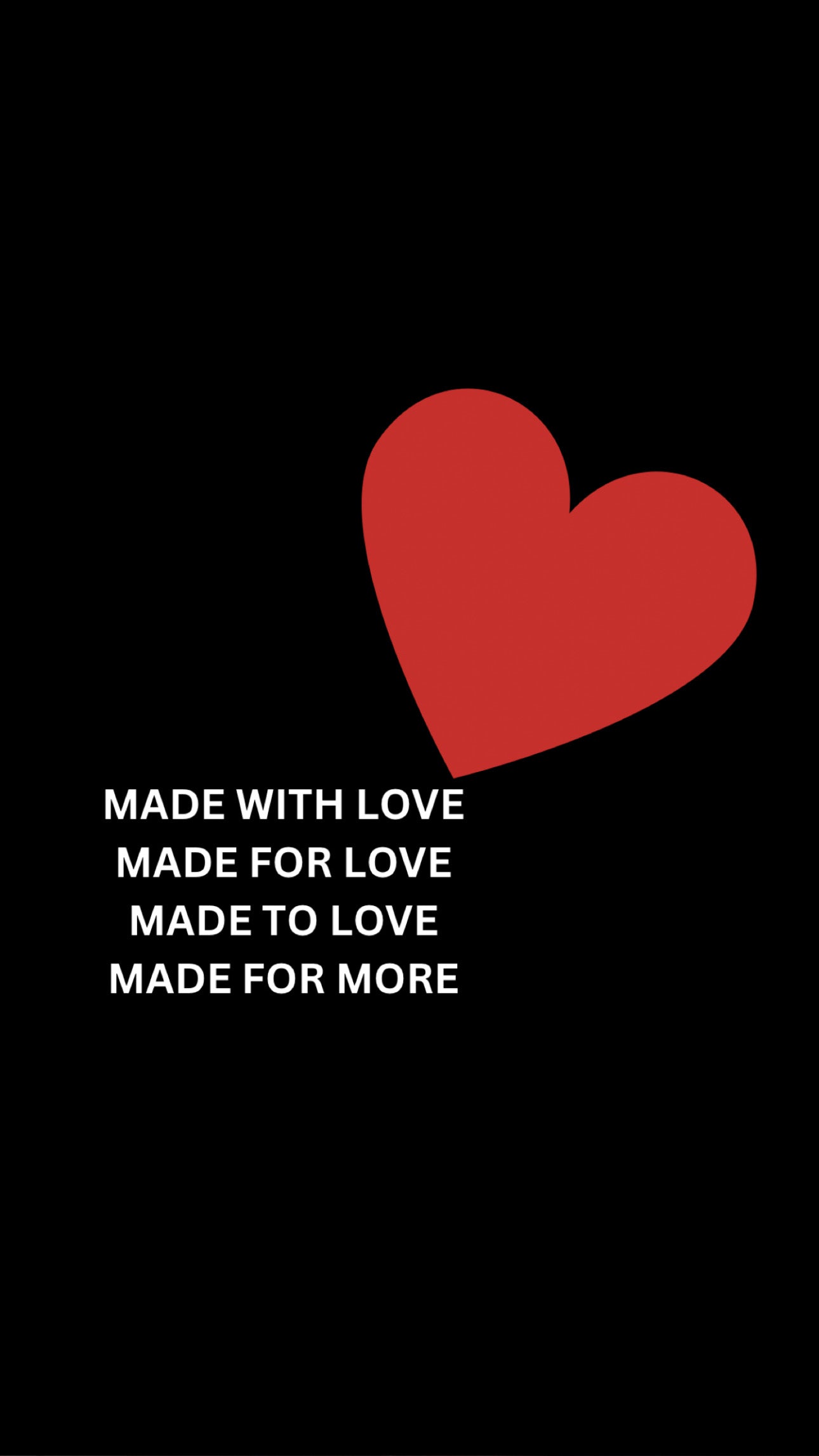 Made with love medium decal sticker