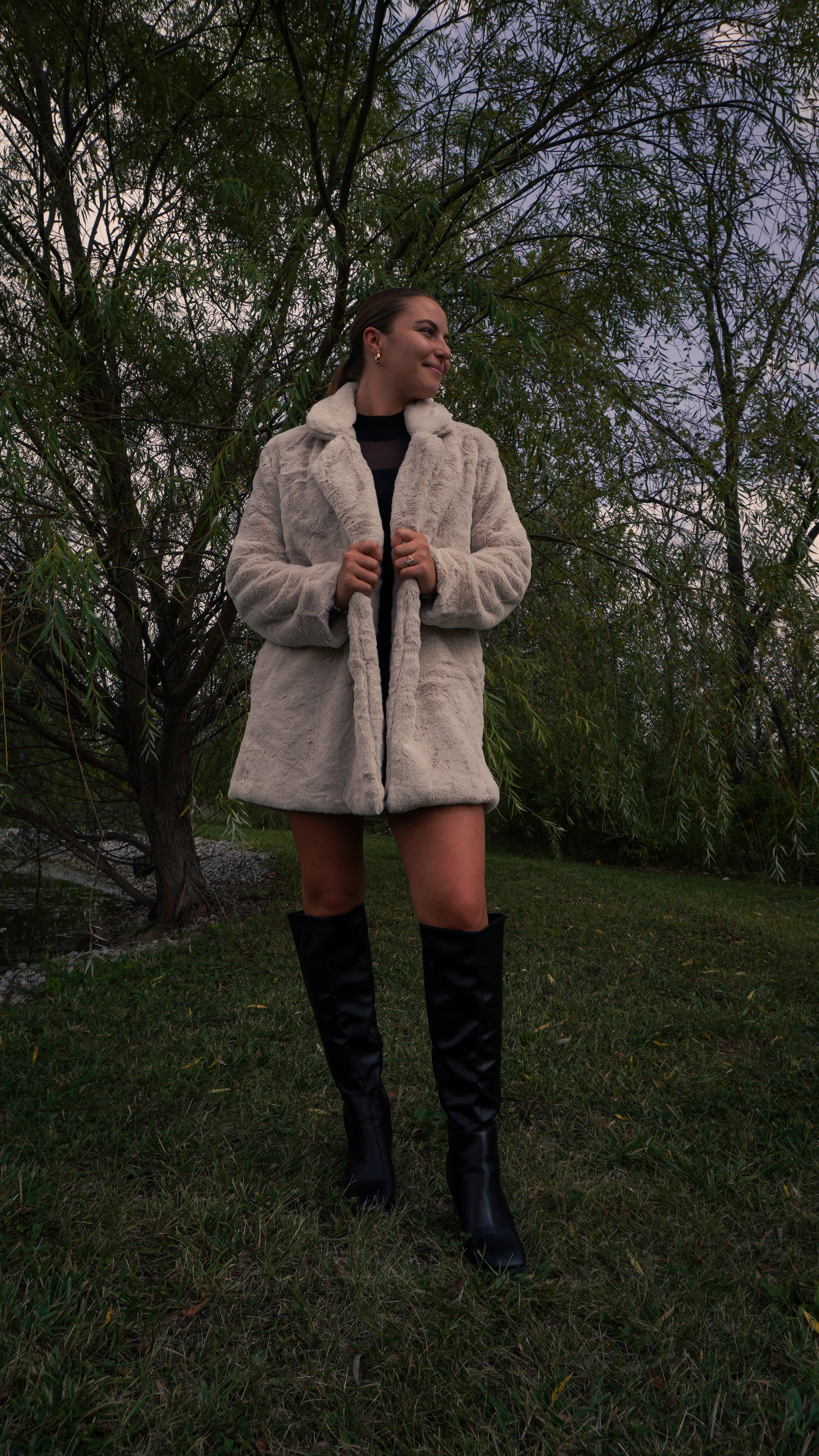 Maple Mist Faux Fur Coat