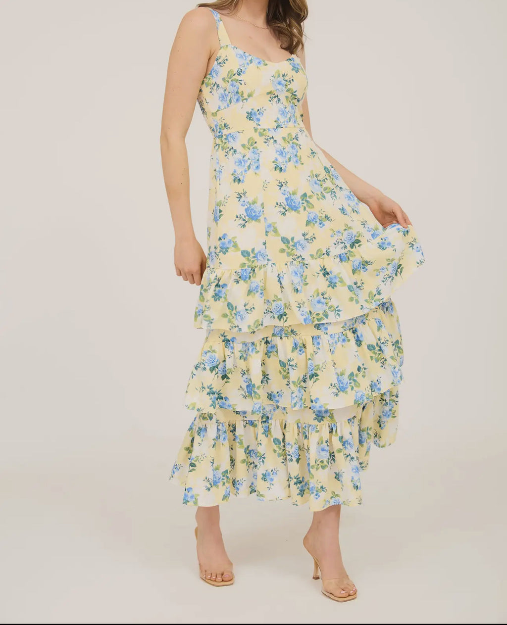 Fields of Grace Floral Maxi Dress