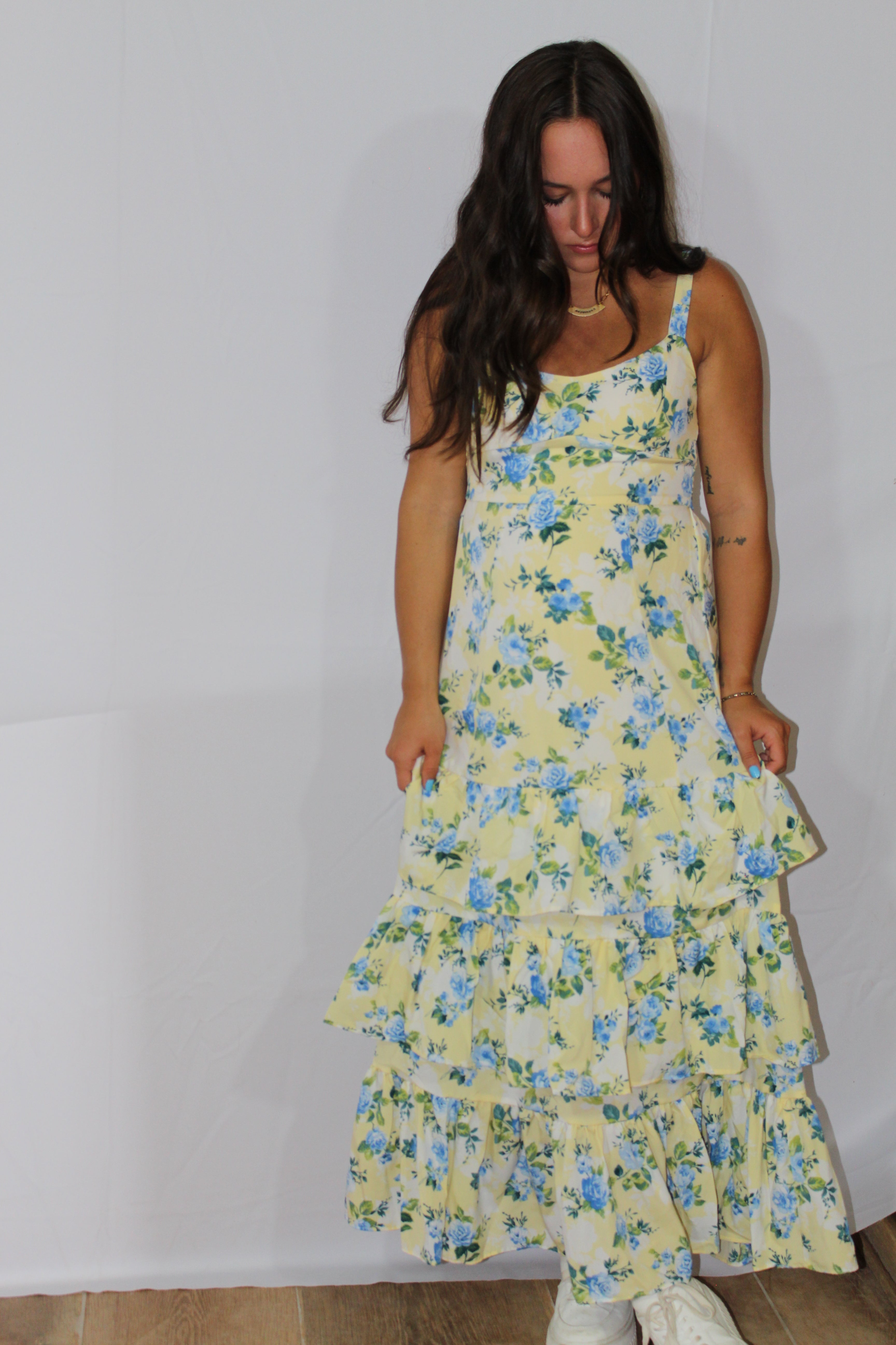 Fields of Grace Floral Maxi Dress