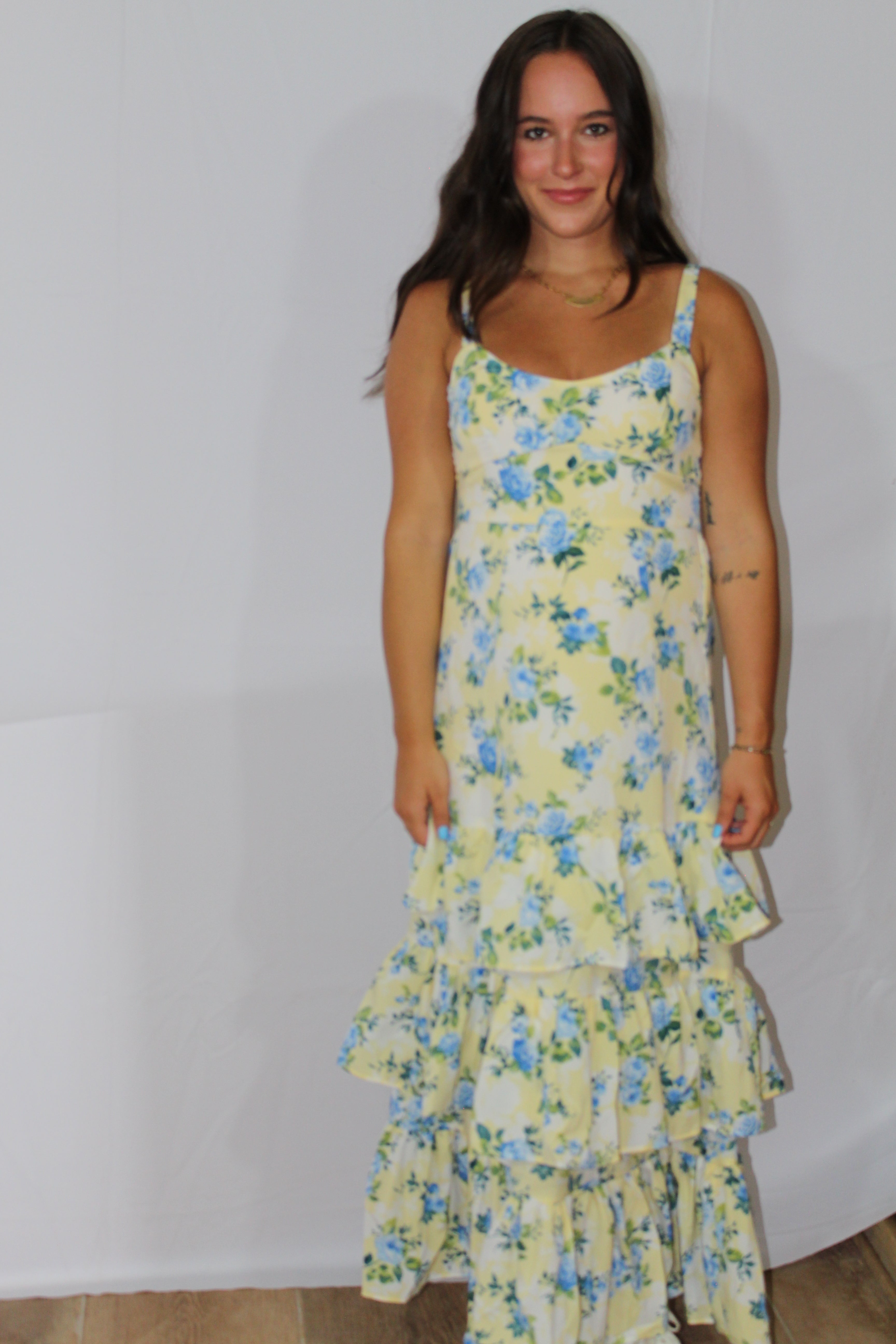 Fields of Grace Floral Maxi Dress