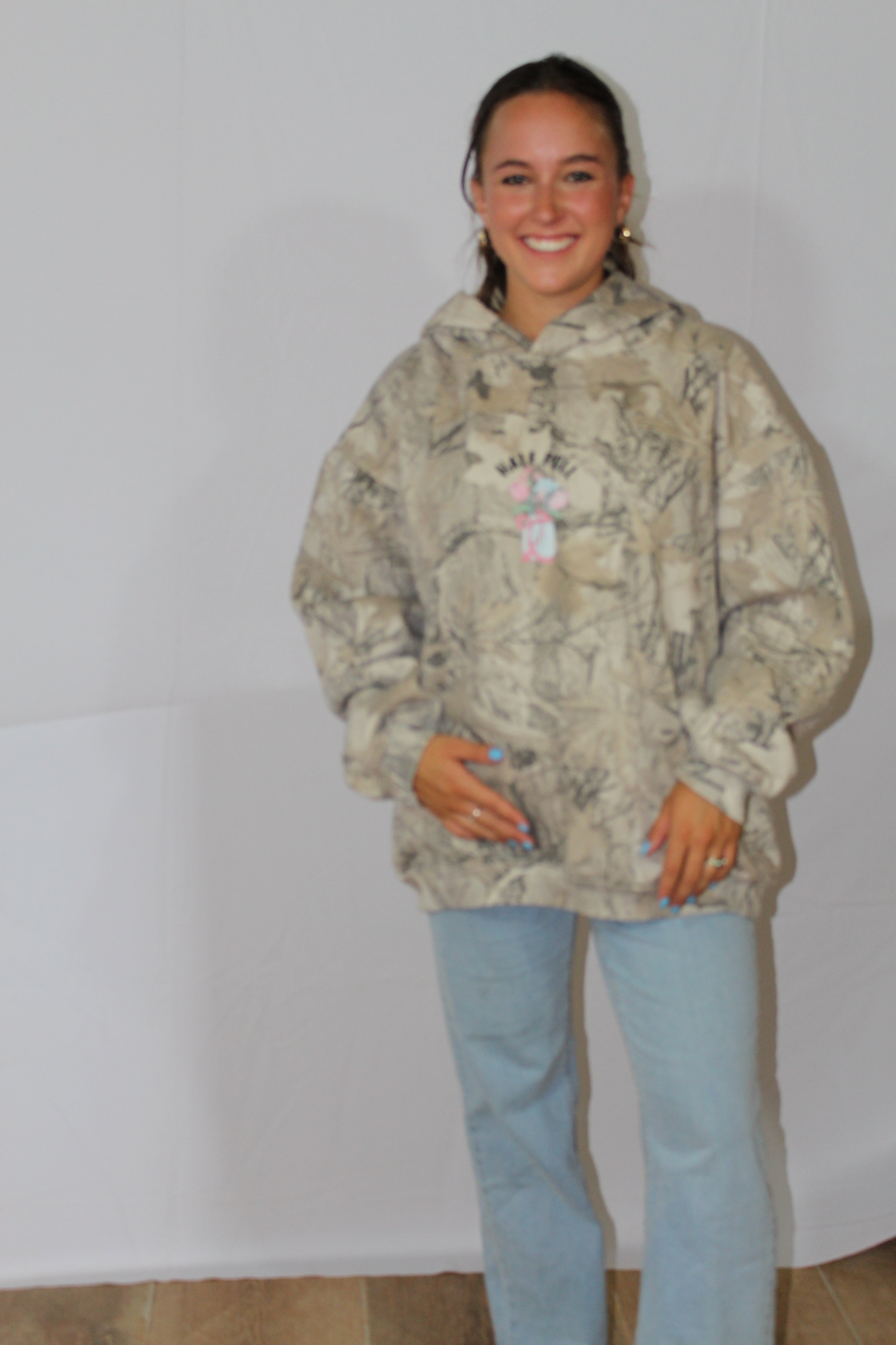 Half Full Camo Hoodie