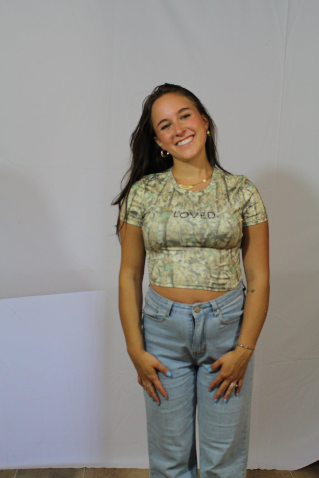 Loved Camo Baby Tee
