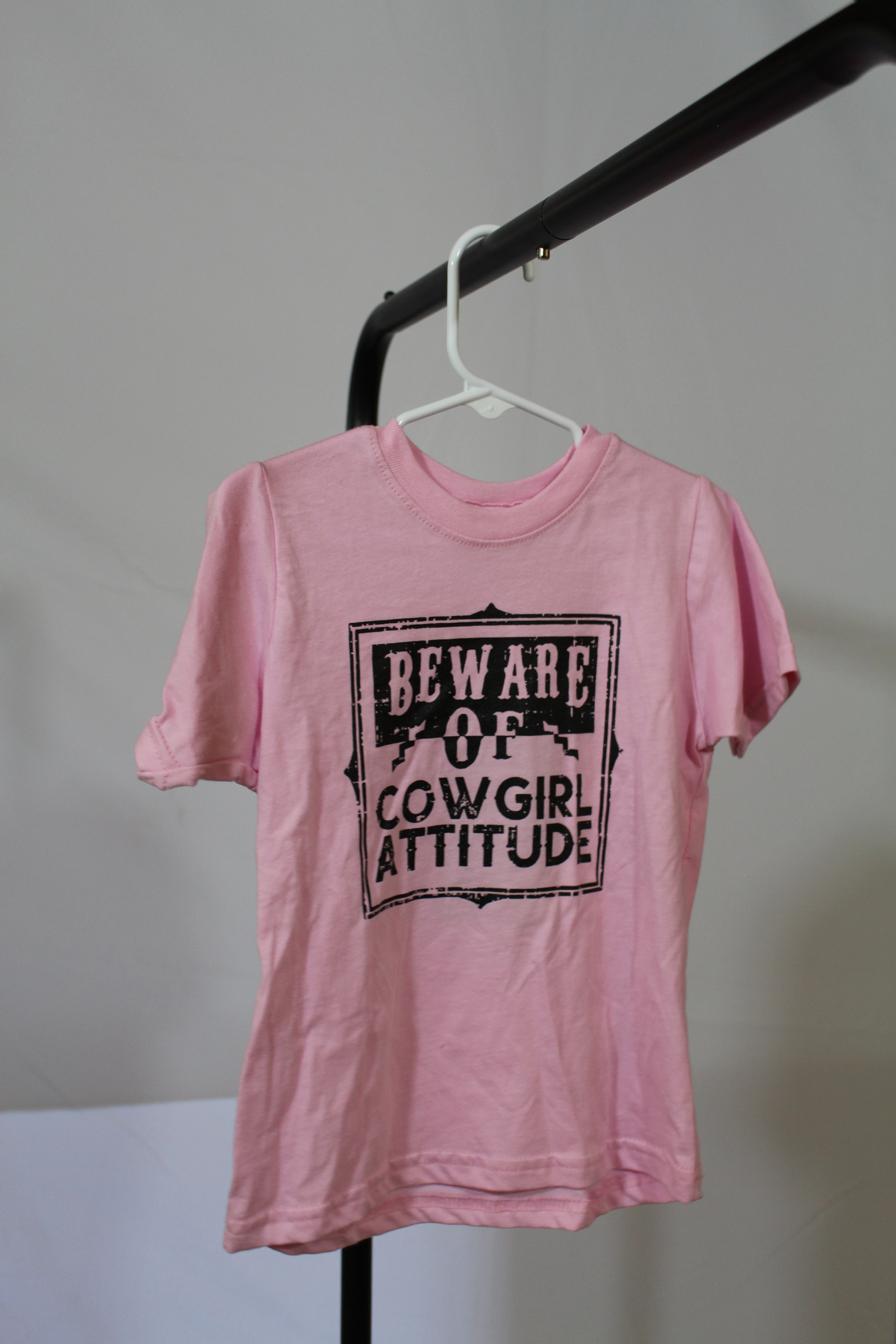 Beware of Cowgirl Attitude Toddler Tee