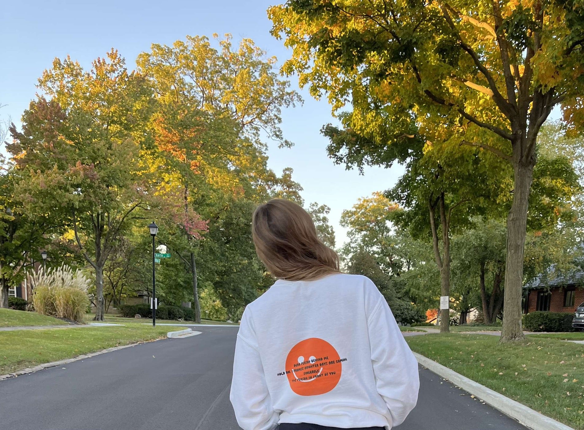 Brighter days are coming crewneck