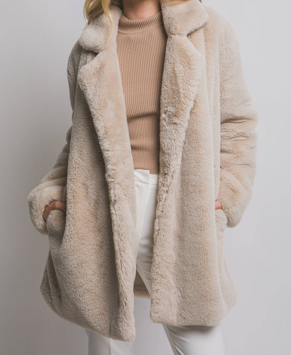 Maple Mist Faux Fur Coat